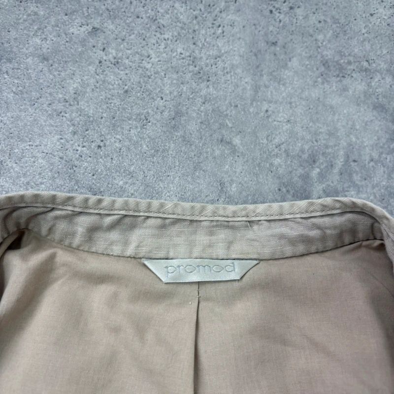 cotton khaki distressed button military jacket