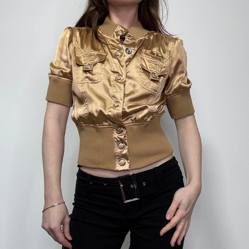 cropped fitted ribbed waistband jacket