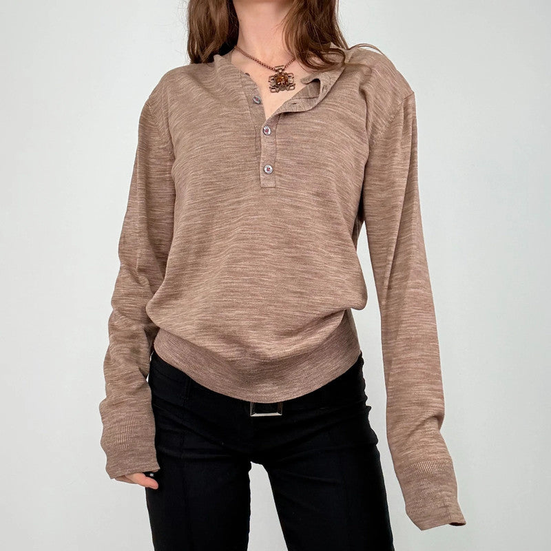 Paul Smith brown knit slouchy jumper