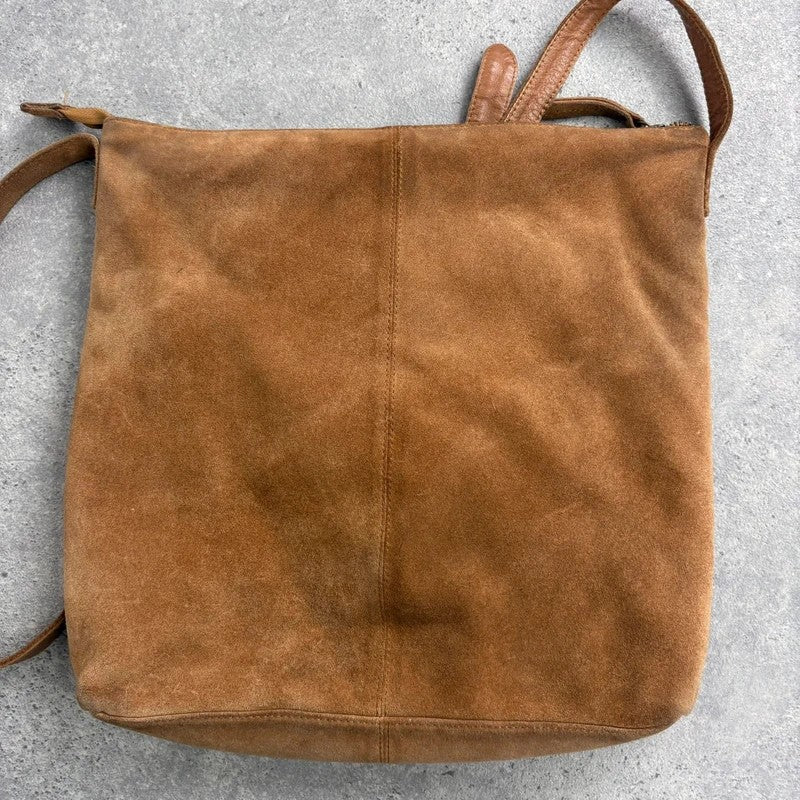 tan leather cowhide pony hair bag