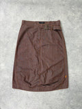 Cop Copine structured brown midi skirt