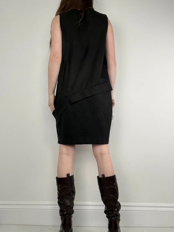 Cop Copine asymmetric boxy zip dress