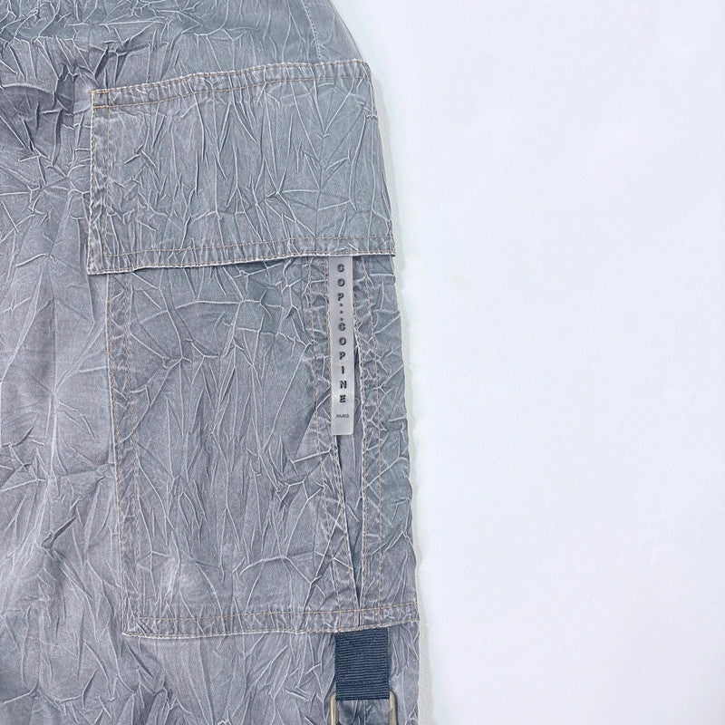 Cop copine distressed crinkle midi dress