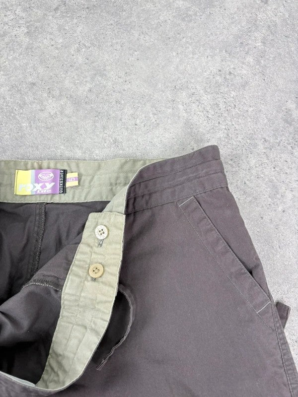 brown drawstring cotton pants