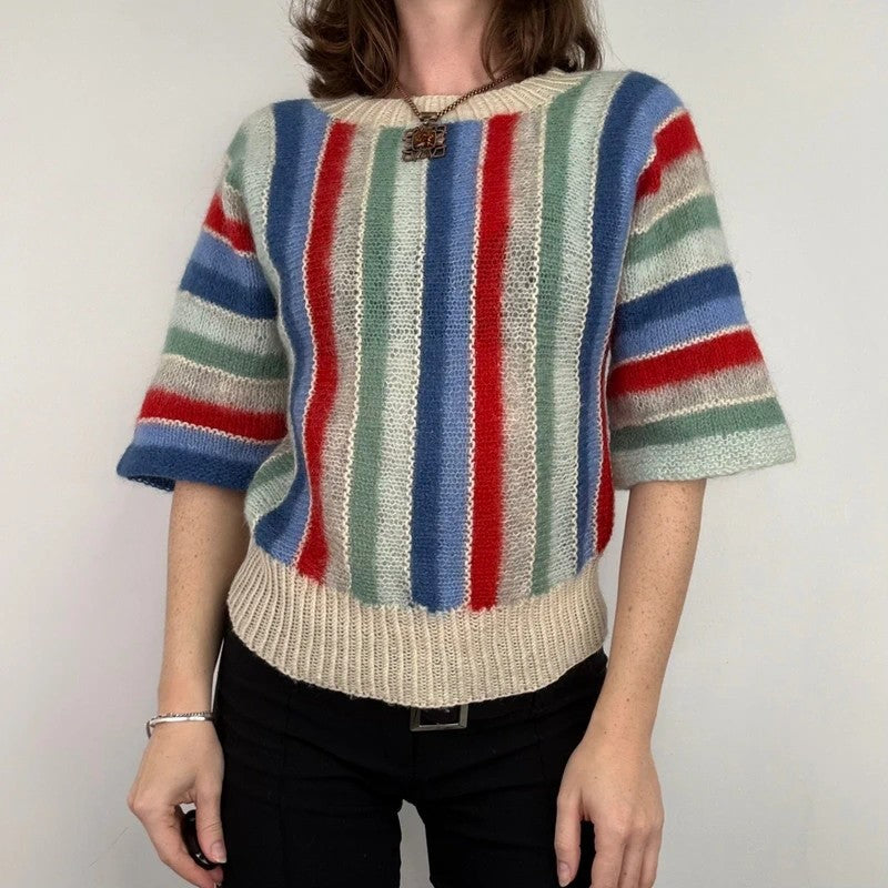 vintage 70s mohair flared jumper