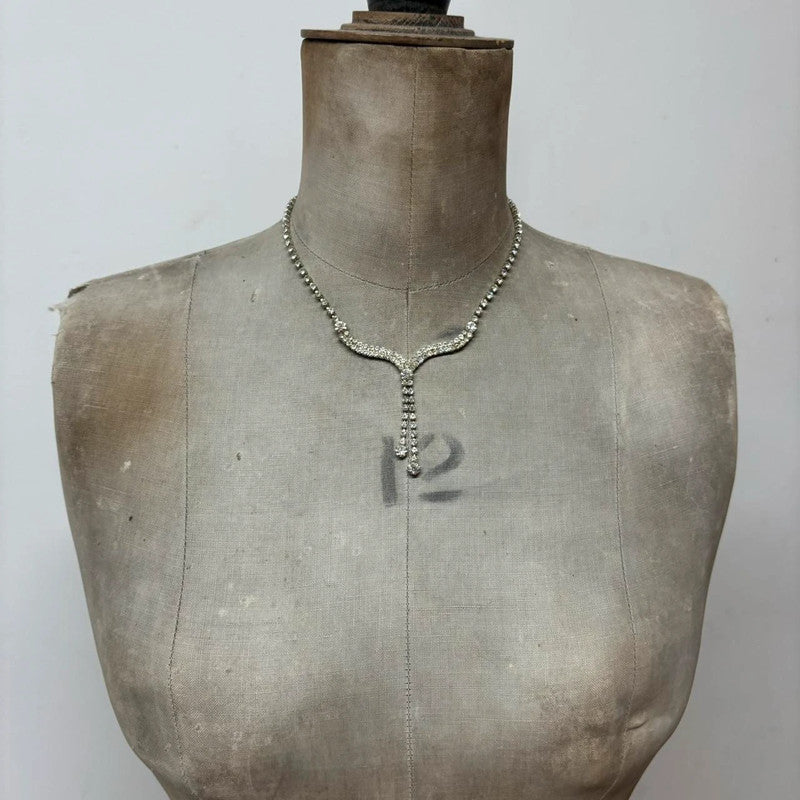 Diamante regency 90s necklace