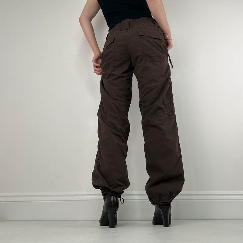 brown Nike low rise tracksuit bottoms