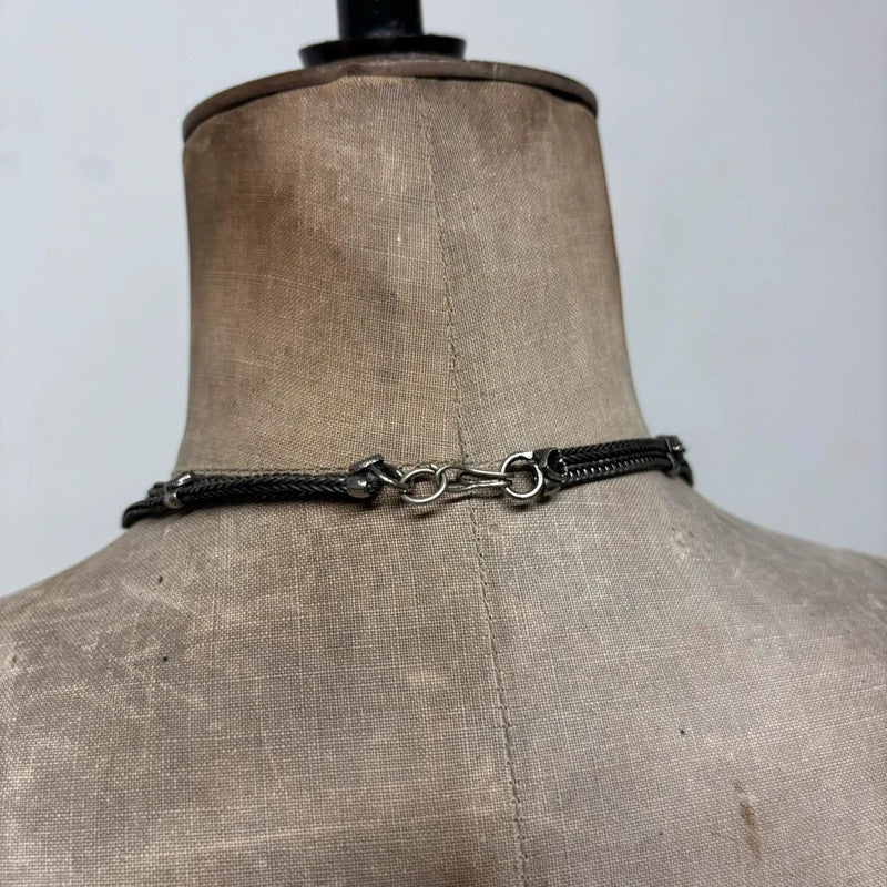 black chain collar necklace