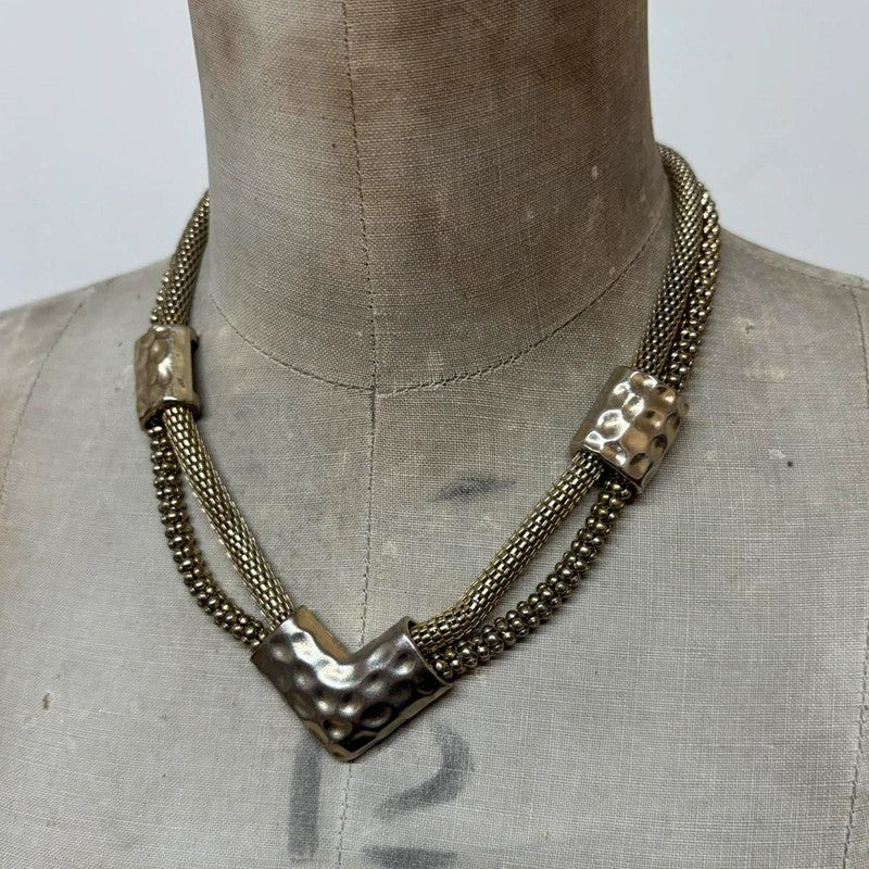 Gold chunky chain necklace