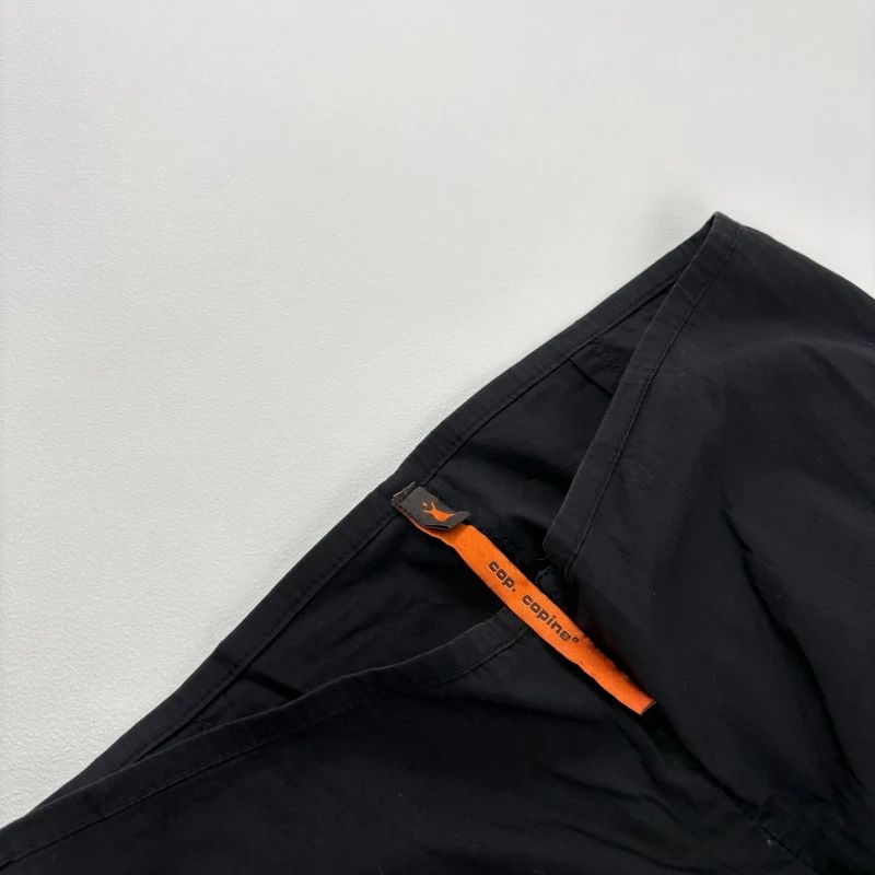 black cotton Cop Copine cropped structured trousers
