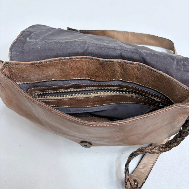 tan leather cross body bag