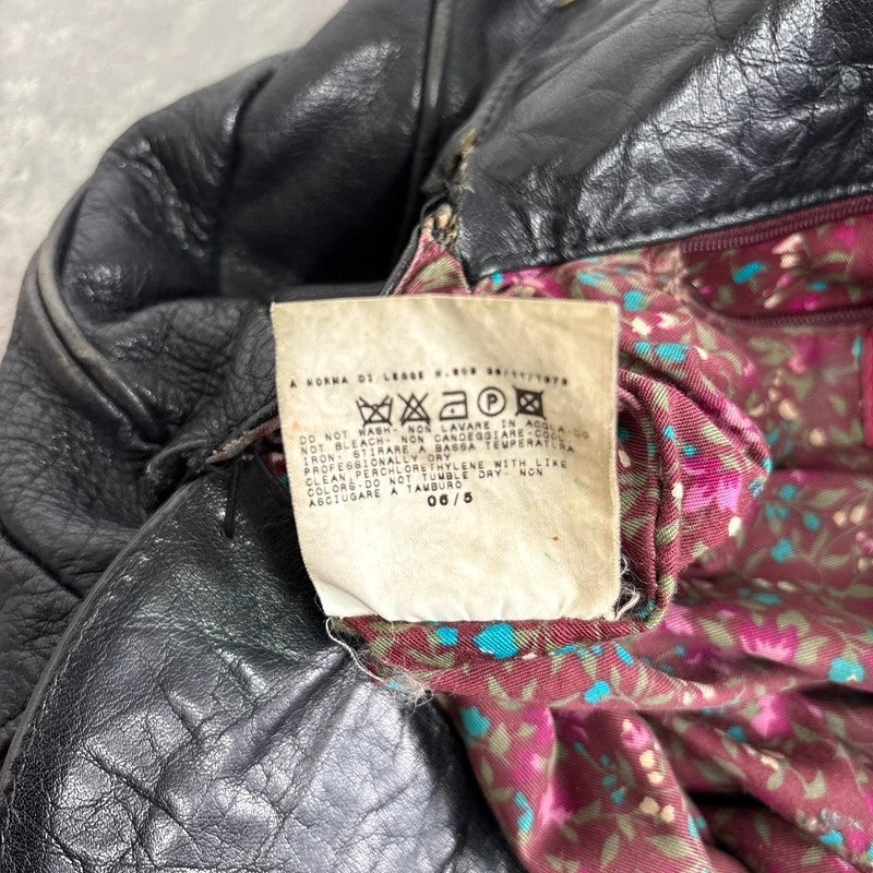 Dolce and Gabanna black leather Y2K handbag