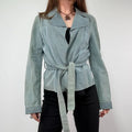 Pale Blue Suede Armani Jacket