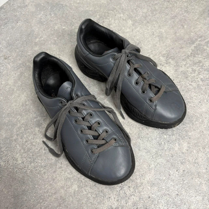 chunky grey adidas low top trainers