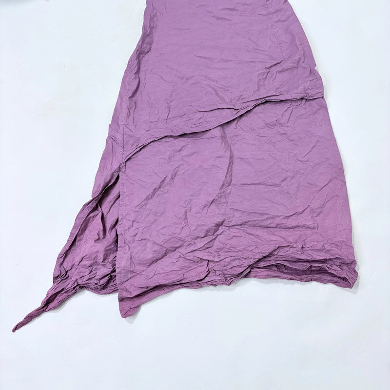 structured crinkle flared midi dress