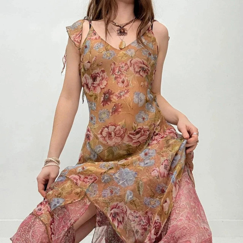 floral Rene derhy fairy paisley dress