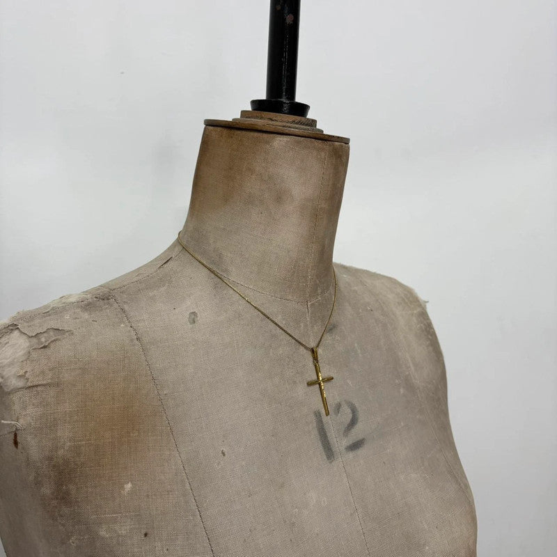 gold cross necklace