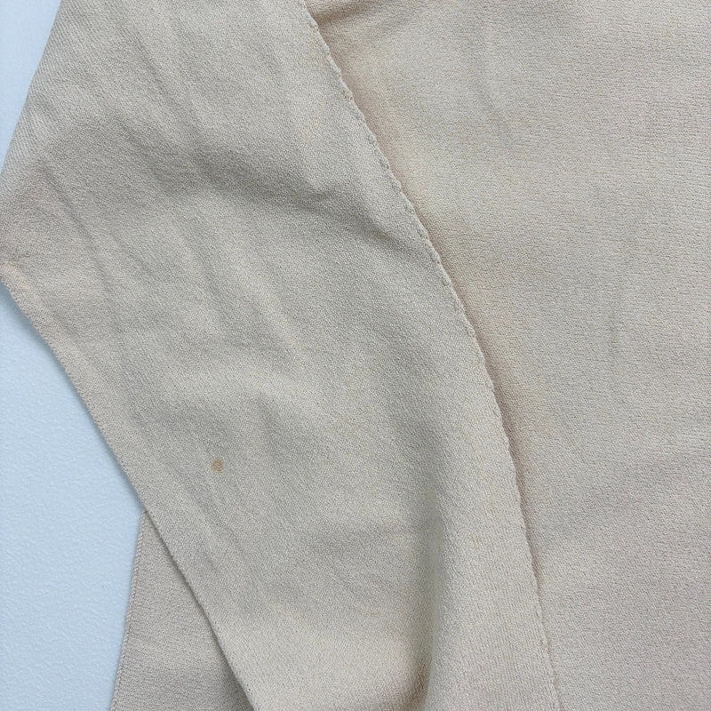 structured cream knit jumper