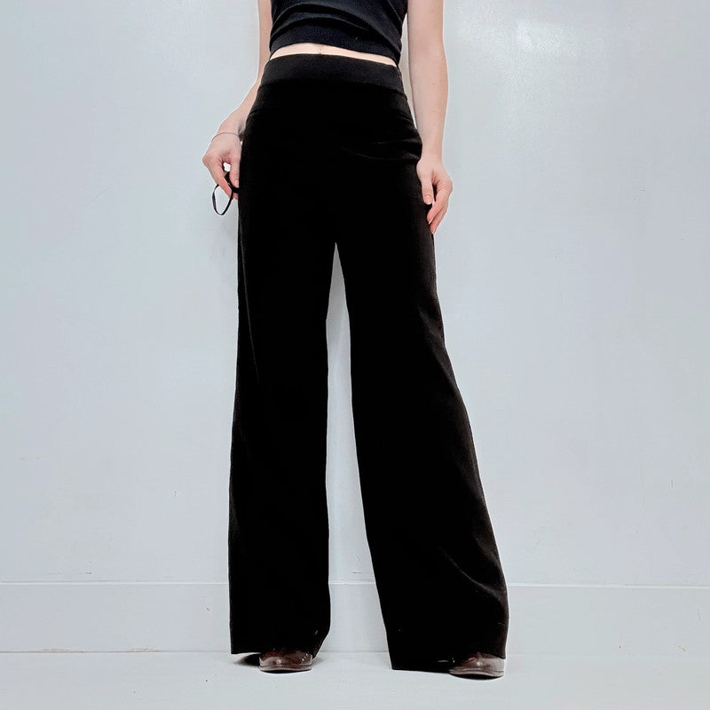 Cop Copine black flared suit trousers