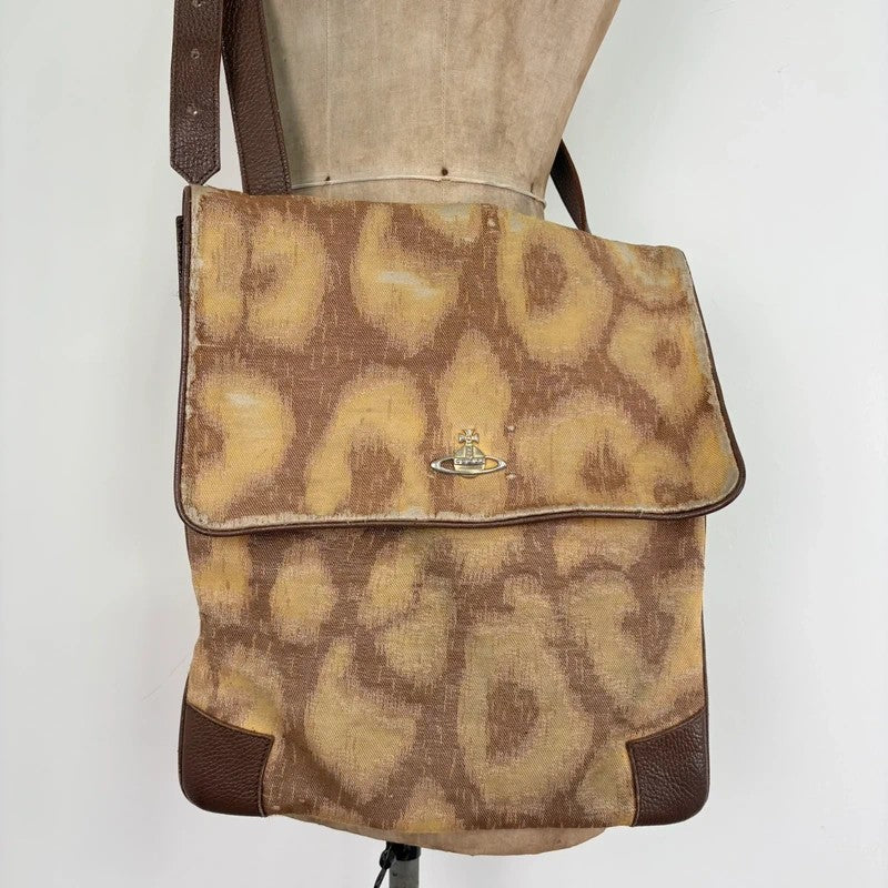 Vivienne Westwood tapestry crossbody oversized bag